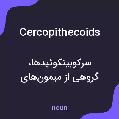 معنی cercopithecoids به فارسی معنی cercopithecoids به فارسی