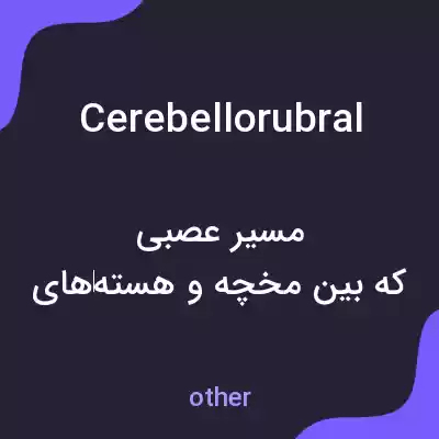 معنی cerebellorubral به فارسی معنی cerebellorubral به فارسی