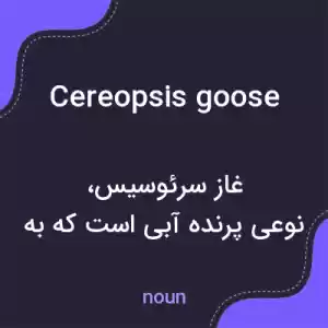 معنی cereopsis goose به فارسی معنی cereopsis goose به فارسی