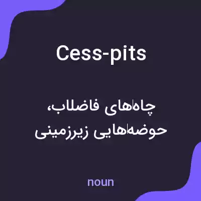 معنی cess-pits به فارسی معنی cess-pits به فارسی