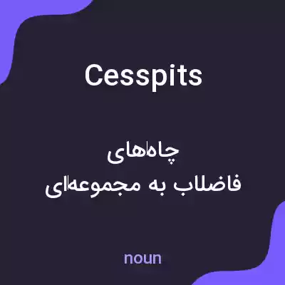 معنی cesspits به فارسی معنی cesspits به فارسی