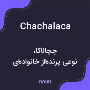 معنی chachalaca به فارسی معنی chachalaca به فارسی