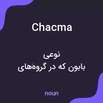 معنی chacma به فارسی معنی chacma به فارسی