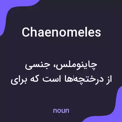 معنی chaenomeles به فارسی معنی chaenomeles به فارسی