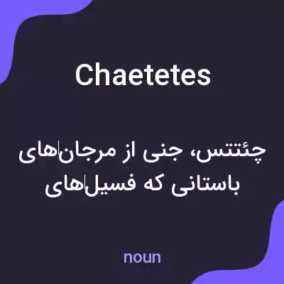 معنی chaetetes به فارسی معنی chaetetes به فارسی
