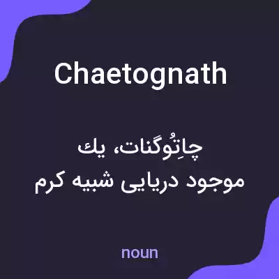 معنی chaetognath به فارسی معنی chaetognath به فارسی