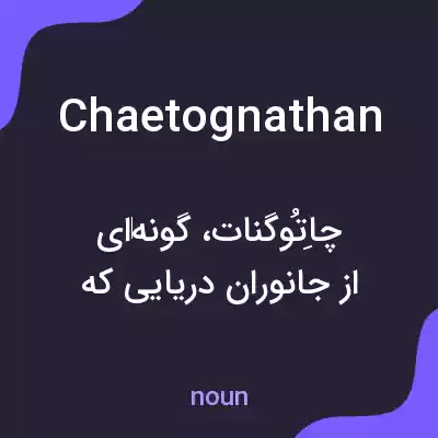 معنی chaetognathan به فارسی معنی chaetognathan به فارسی