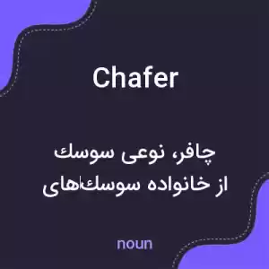 معنی chafer به فارسی معنی chafer به فارسی