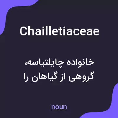 معنی chailletiaceae به فارسی معنی chailletiaceae به فارسی