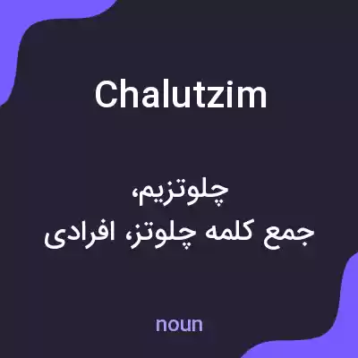 معنی chalutzim به فارسی معنی chalutzim به فارسی