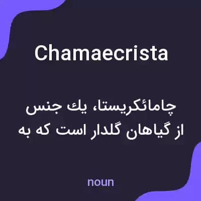معنی chamaecrista به فارسی معنی chamaecrista به فارسی