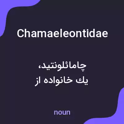 معنی chamaeleontidae به فارسی معنی chamaeleontidae به فارسی