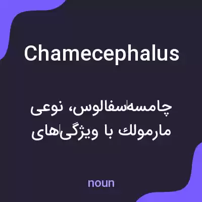 معنی chamecephalus به فارسی معنی chamecephalus به فارسی