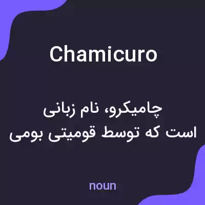 معنی chamicuro به فارسی معنی chamicuro به فارسی