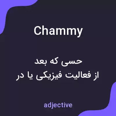 معنی chammy به فارسی معنی chammy به فارسی