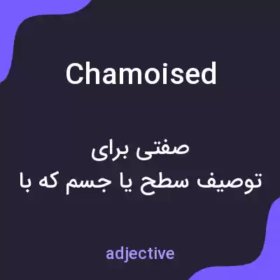 معنی chamoised به فارسی معنی chamoised به فارسی