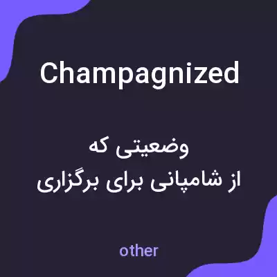 معنی champagnized به فارسی معنی champagnized به فارسی