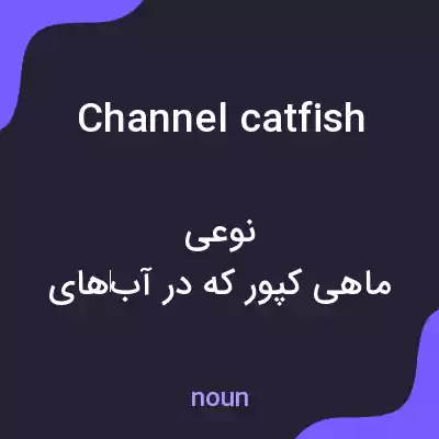 معنی channel catfish به فارسی