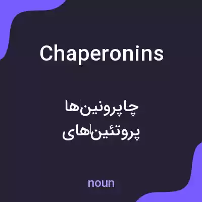 معنی chaperonins به فارسی معنی chaperonins به فارسی