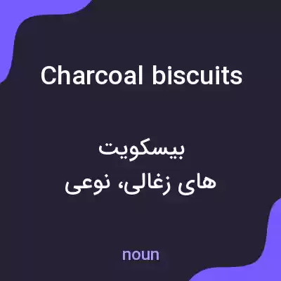 معنی charcoal biscuits به فارسی معنی charcoal biscuits به فارسی