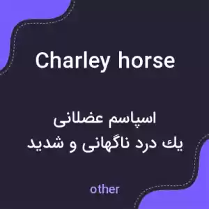 معنی charley horse به فارسی معنی charley horse به فارسی