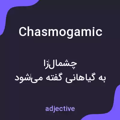 معنی chasmogamic به فارسی معنی chasmogamic به فارسی