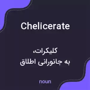 معنی chelicerate به فارسی معنی chelicerate به فارسی