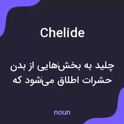 معنی chelide به فارسی معنی chelide به فارسی