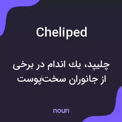 معنی cheliped به فارسی معنی cheliped به فارسی