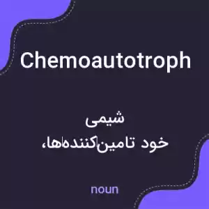 معنی chemoautotroph به فارسی معنی chemoautotroph به فارسی