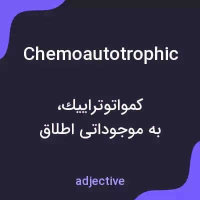 معنی chemoautotrophic به فارسی معنی chemoautotrophic به فارسی