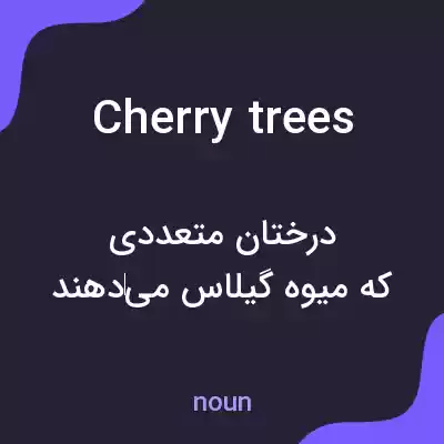 معنی cherry trees به فارسی معنی cherry trees به فارسی