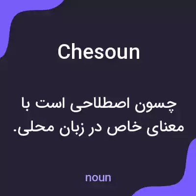 معنی chesoun به فارسی معنی chesoun به فارسی