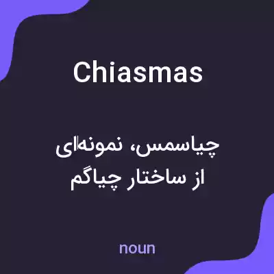 معنی chiasmas به فارسی معنی chiasmas به فارسی