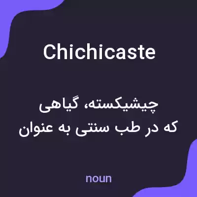 معنی chichicaste به فارسی معنی chichicaste به فارسی