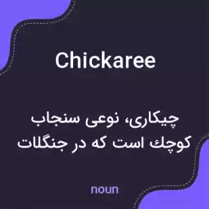 معنی chickaree به فارسی معنی chickaree به فارسی