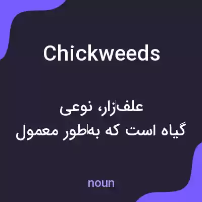 معنی chickweeds به فارسی