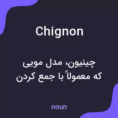 معنی chignon به فارسی معنی chignon به فارسی