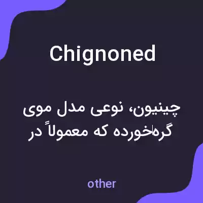 معنی chignoned به فارسی معنی chignoned به فارسی