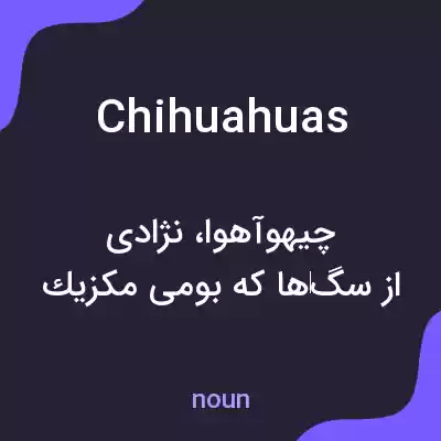 معنی chihuahuas به فارسی معنی chihuahuas به فارسی
