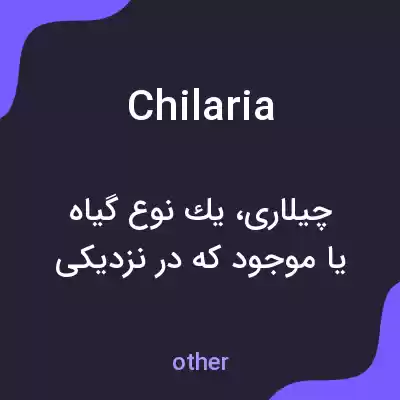 معنی chilaria به فارسی معنی chilaria به فارسی
