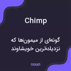 معنی chimp به فارسی معنی chimp به فارسی