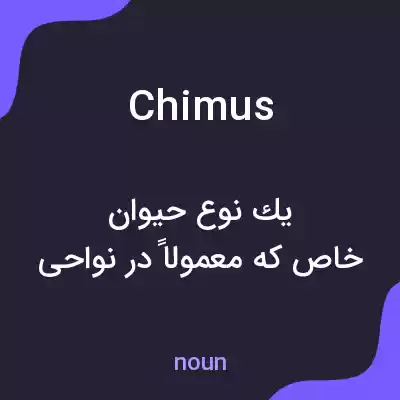 معنی chimus به فارسی معنی chimus به فارسی