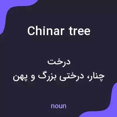 معنی chinar tree به فارسی معنی chinar tree به فارسی