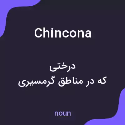 معنی chincona به فارسی معنی chincona به فارسی