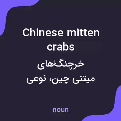 معنی chinese mitten crabs به فارسی معنی chinese mitten crabs به فارسی
