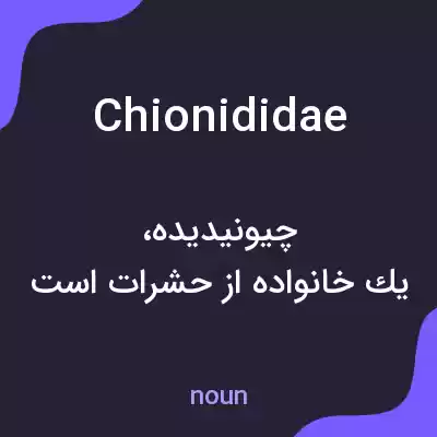 معنی chionididae به فارسی معنی chionididae به فارسی