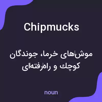 معنی chipmucks به فارسی معنی chipmucks به فارسی