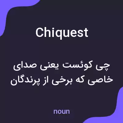معنی chiquest به فارسی معنی chiquest به فارسی