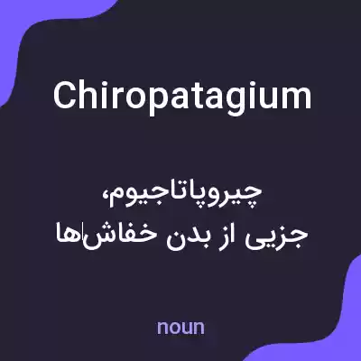 معنی chiropatagium به فارسی معنی chiropatagium به فارسی